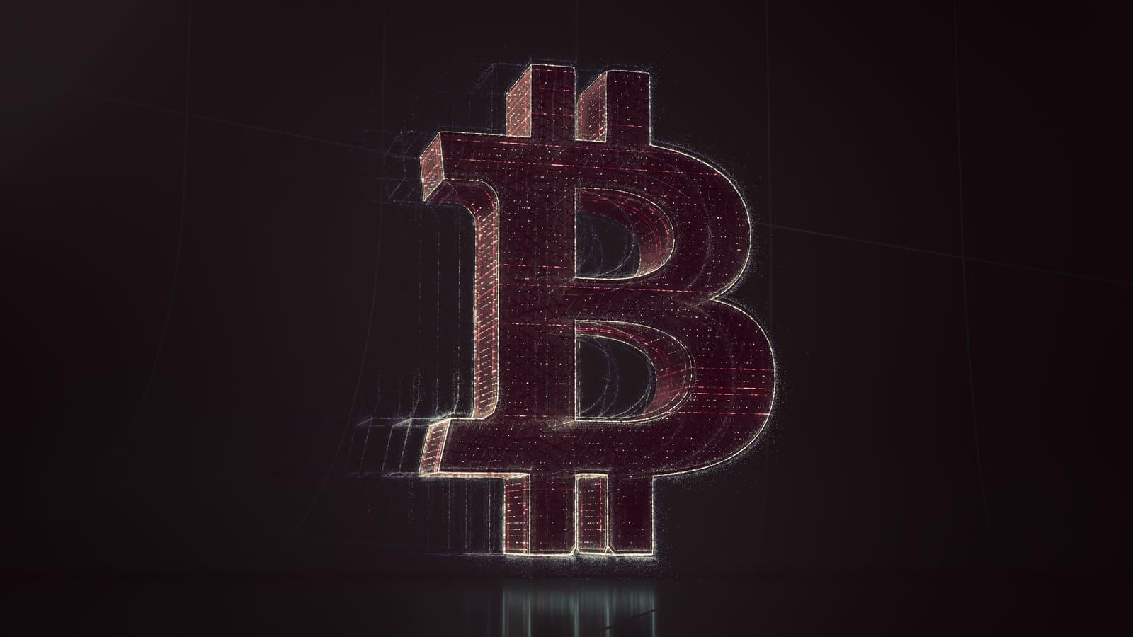 An abstract representation of blockchain technology.