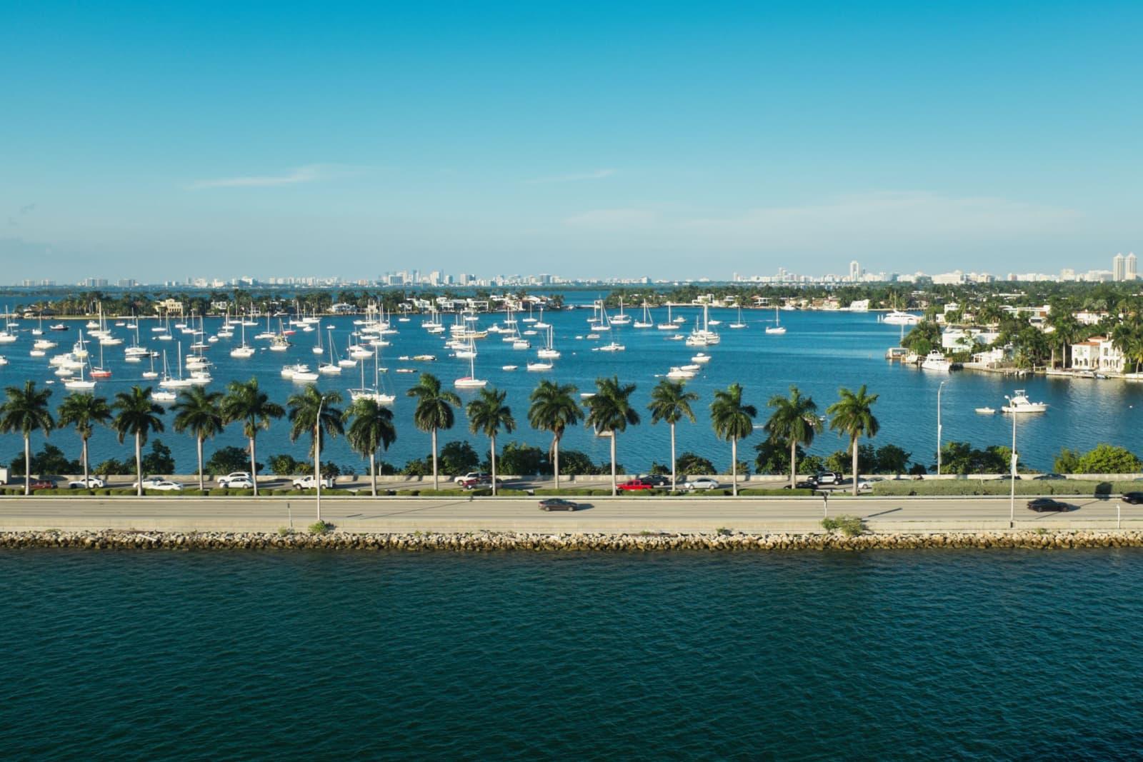 A view of Palmetto Bay, Florida.