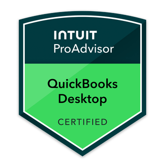 Intuit QuickBooks Desktop ProAdvisor Certified badge