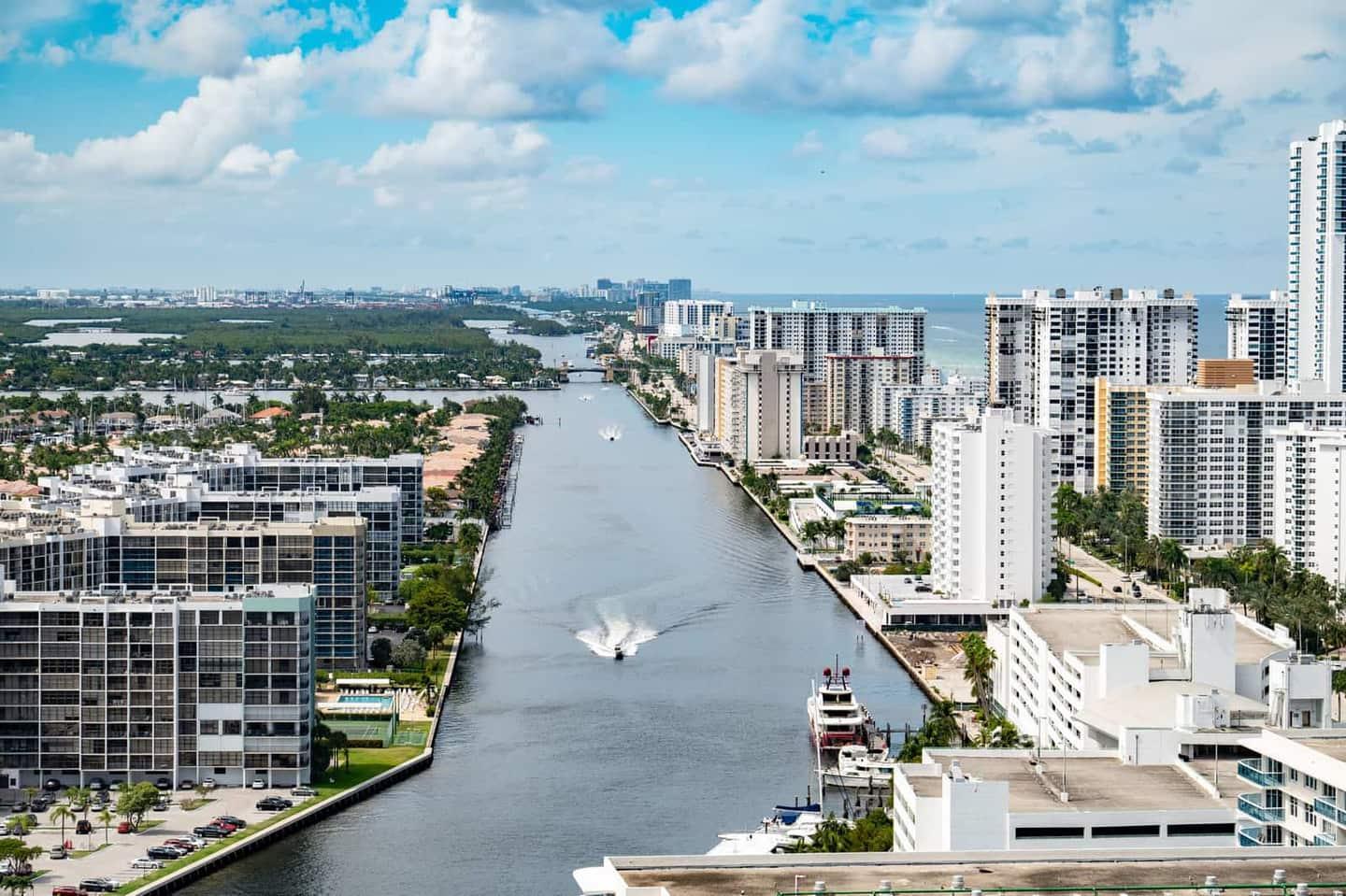 A view of Aventura, Florida.